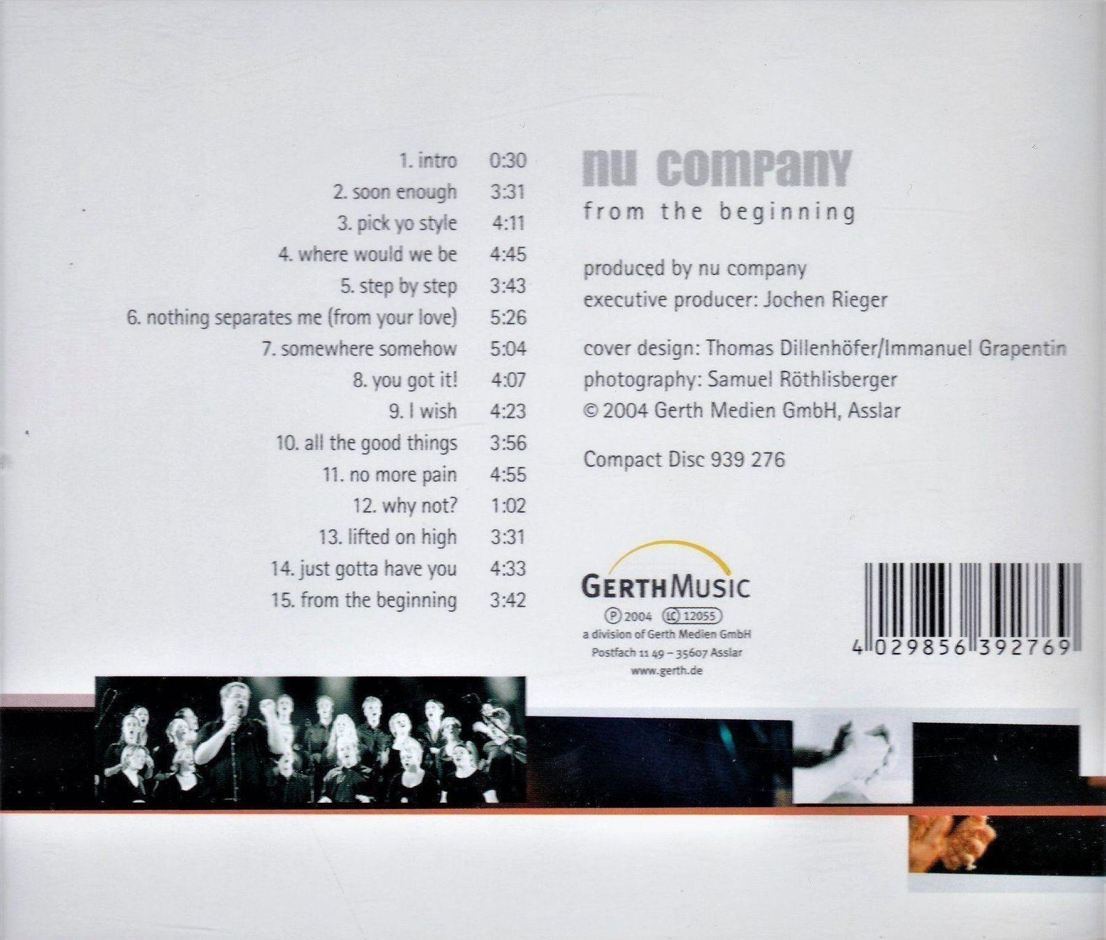 CD: nu company - From The Beginning – Usato da Sarmenstorf venduto da Explo05 1