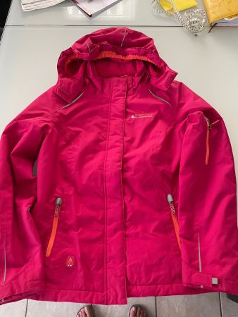 Mädchen -übergangs jacke pink 164,mit ausnehmbarer fliessjac
