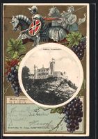 Präge-AK Baden, Burg Schartenfels, Ritt