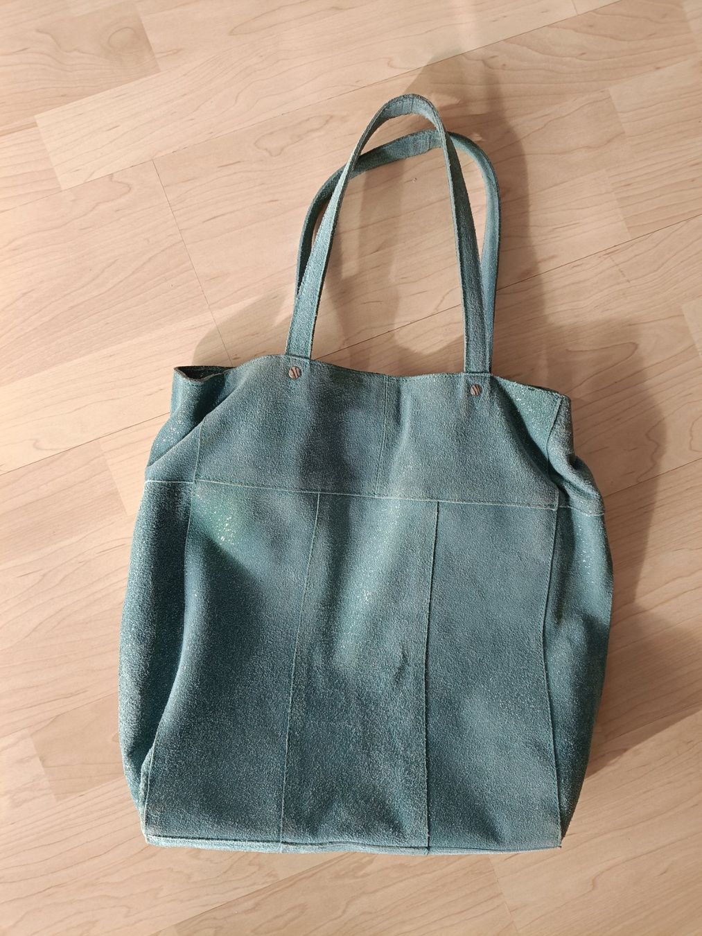Taschen: Ledertasche,Petrol/Mint mit Glitzer – Gebraucht aus Adliswil von Vimovi 3