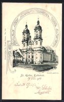 AK St. Gallen, Partie an der Kathedrale