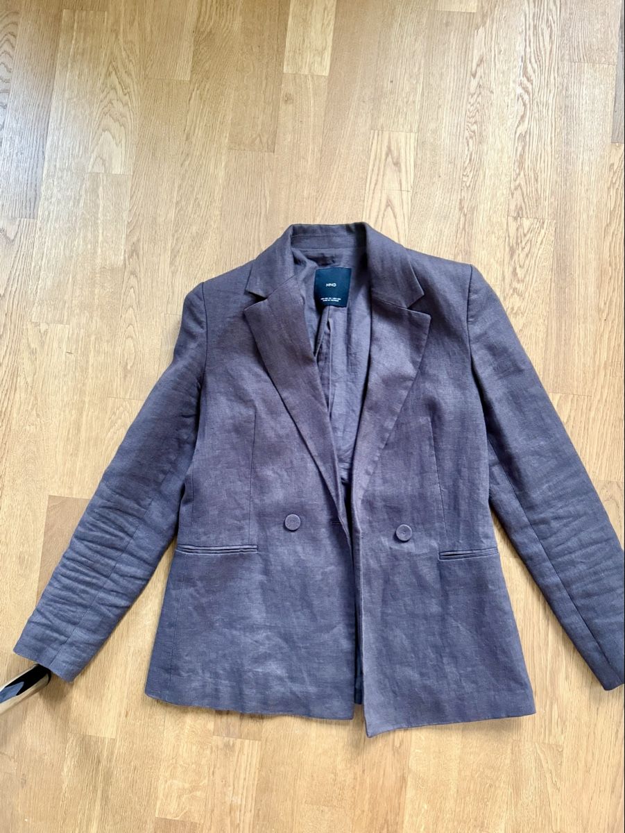 Mango Giacche: Mango Blazer Leinen Braun XS Damen  – Nuovo (secondo la descrizione) da Zürich venduto da 7b6s