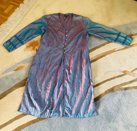 Splendide veste tunique chemise NID D’ABEILLE, Lagenlook, M