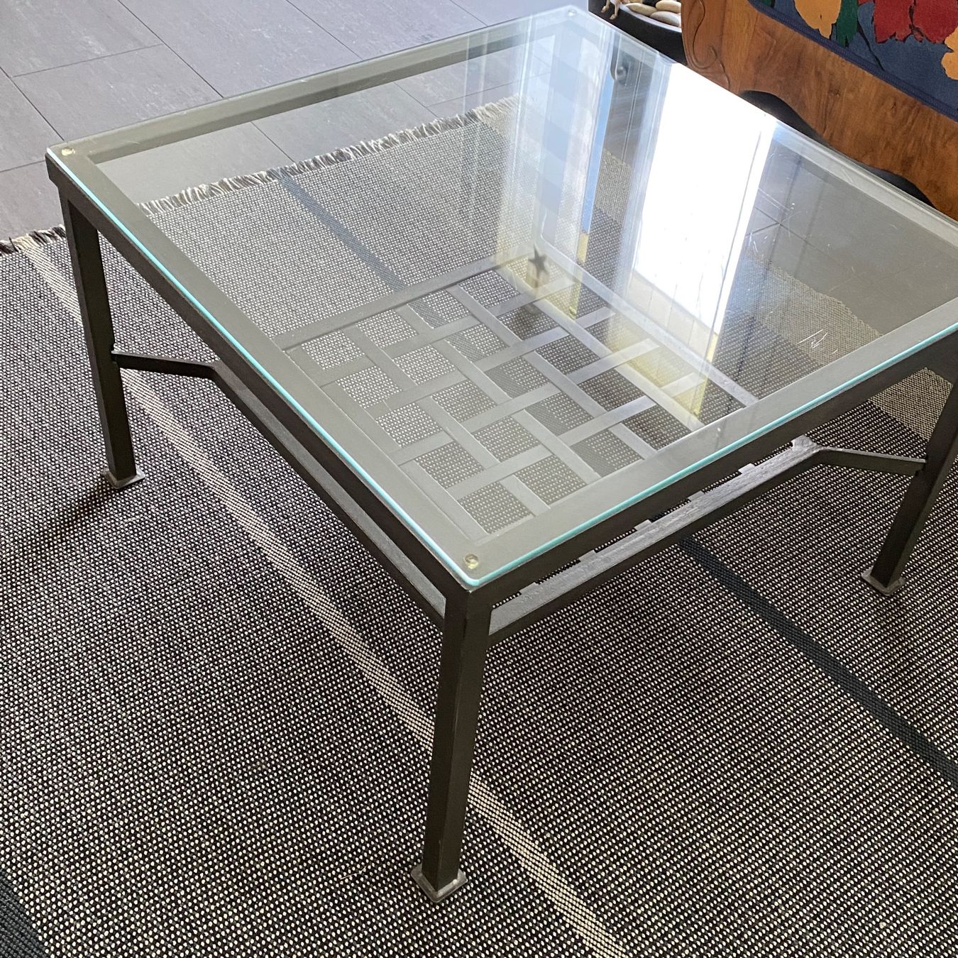 Ikea Tavoli: Moderner Couchtisch Glas Metall Rechteckig – Usato da Wollerau venduto da Winnipuu