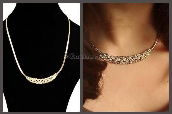 Colliers: Halskette Collier mit Strass – Neuf avec emballage d'origine à Mund par Happy_trader 1