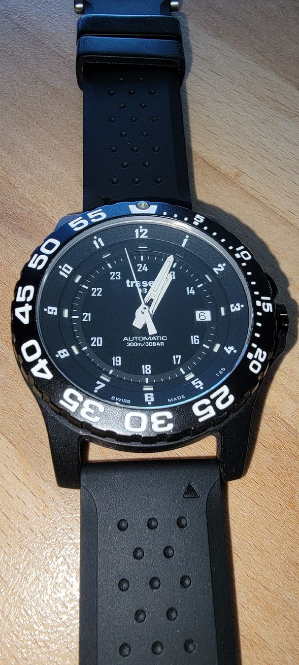 Traser Orologi: Traser H3 Automatic Taucheruhr schwarz – Usato da Reinach BL venduto da BerCHBer 7