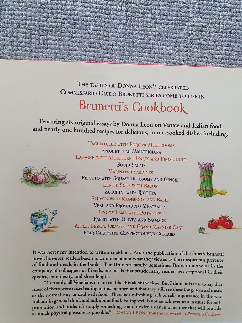 Libri: Brunetti's Cookbook/Roberta Pianaro+Donna Leon – Usato da Glattfelden venduto da sessa123 8