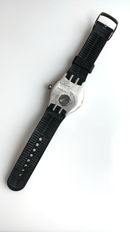 Swatch Irony Armbanduhr Edelstahl schwarz Herrenuhr 7