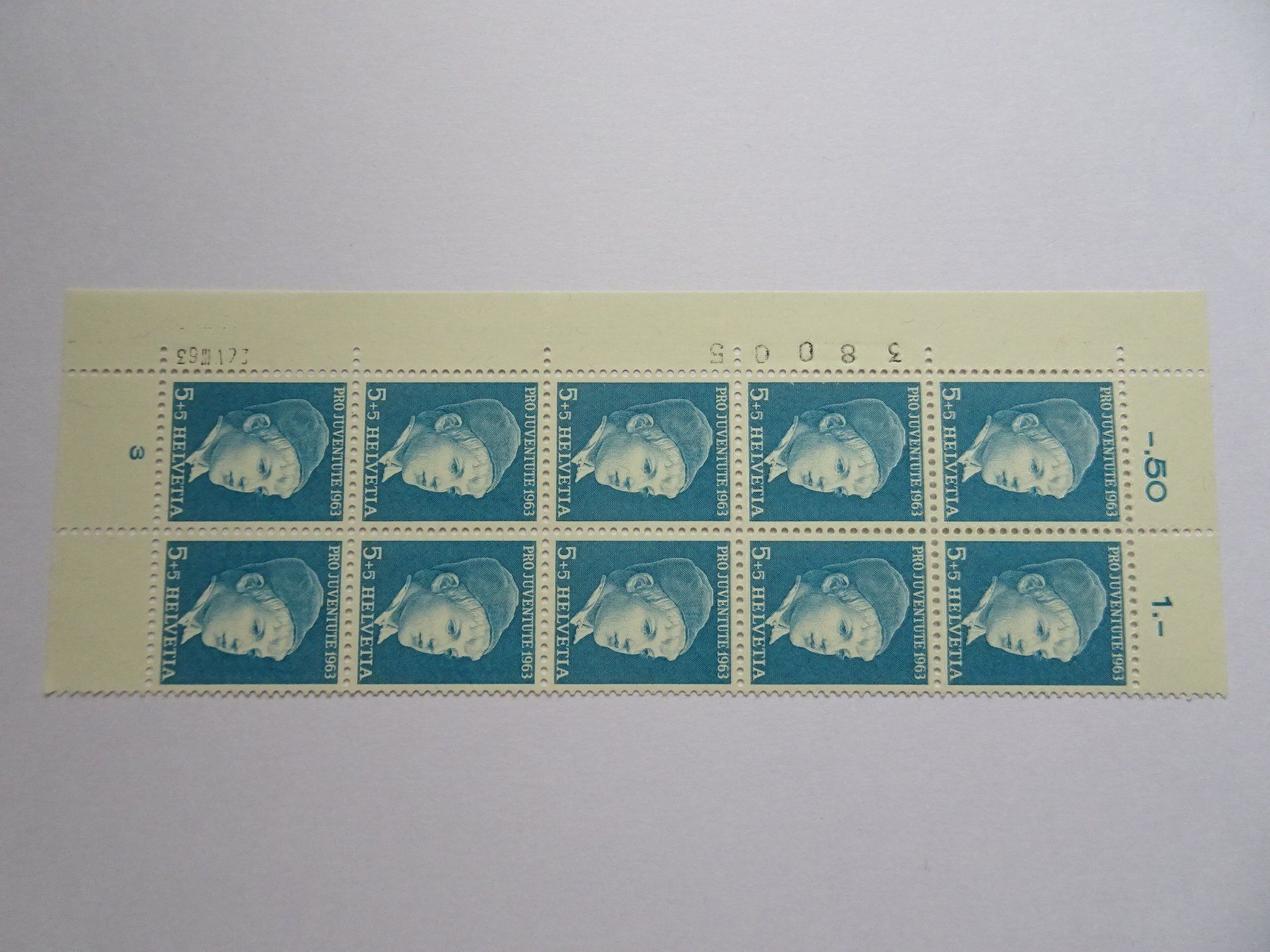 Alle Briefmarken: PJ 1963** TYP L – Neu (gemäss Beschreibung) aus Aadorf von Chnorli-Furz