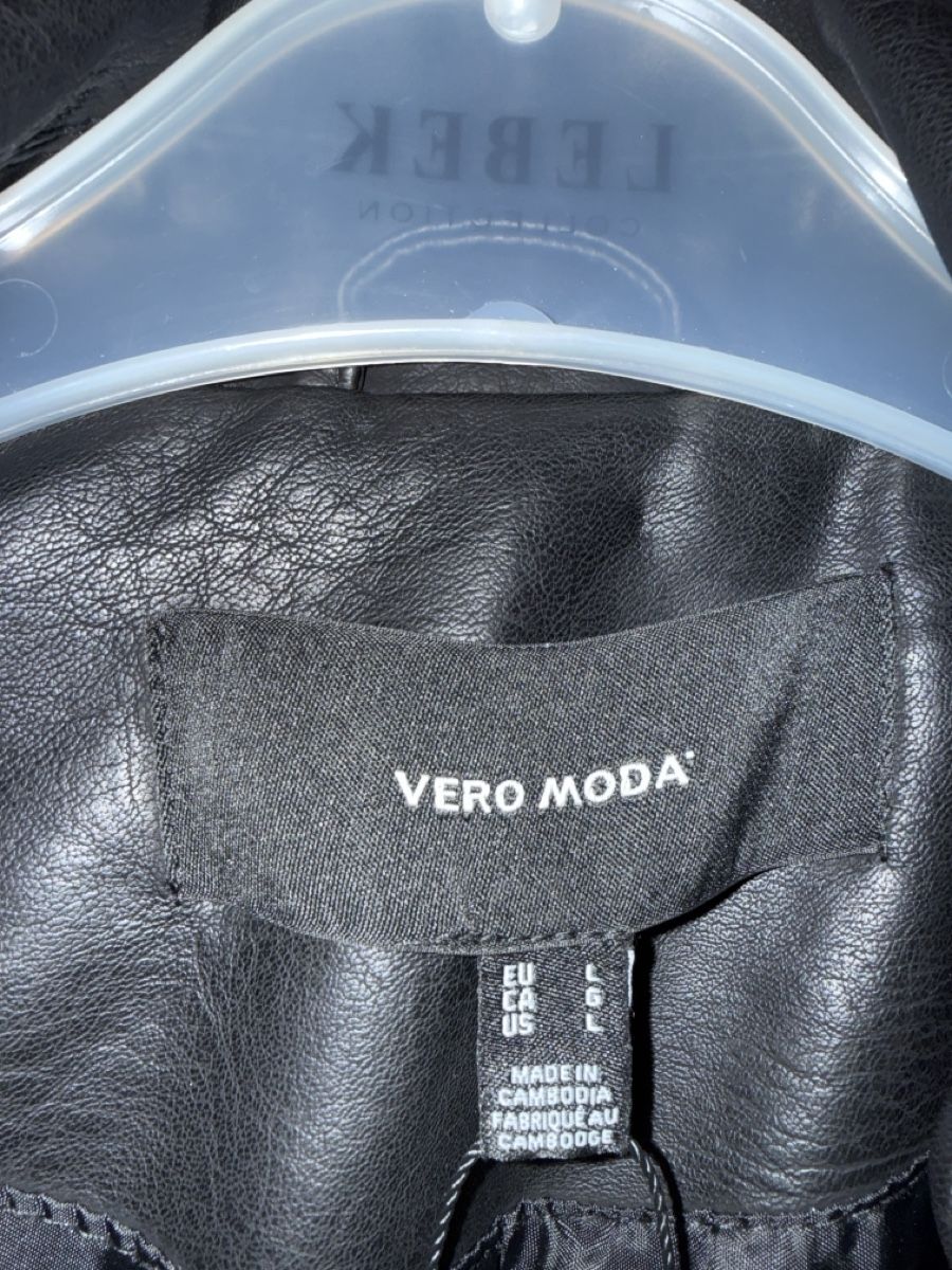 Vero Moda Giacche: Bikerstyle Lederimitat Jacke – Nuovo (secondo la descrizione) da Schellenberg venduto da Kruemmel5 2