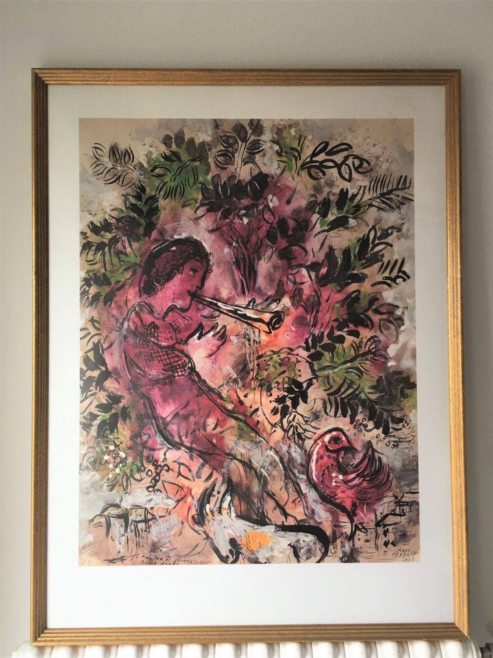 Foto & Immagini: MARC CHAGALL  mit Flöute1955  Top Poster  gerahmt – Usato da Zürich venduto da Nofelet31 1