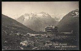 Muottas Kulm, Aussicht gegen Bernina-Gru
