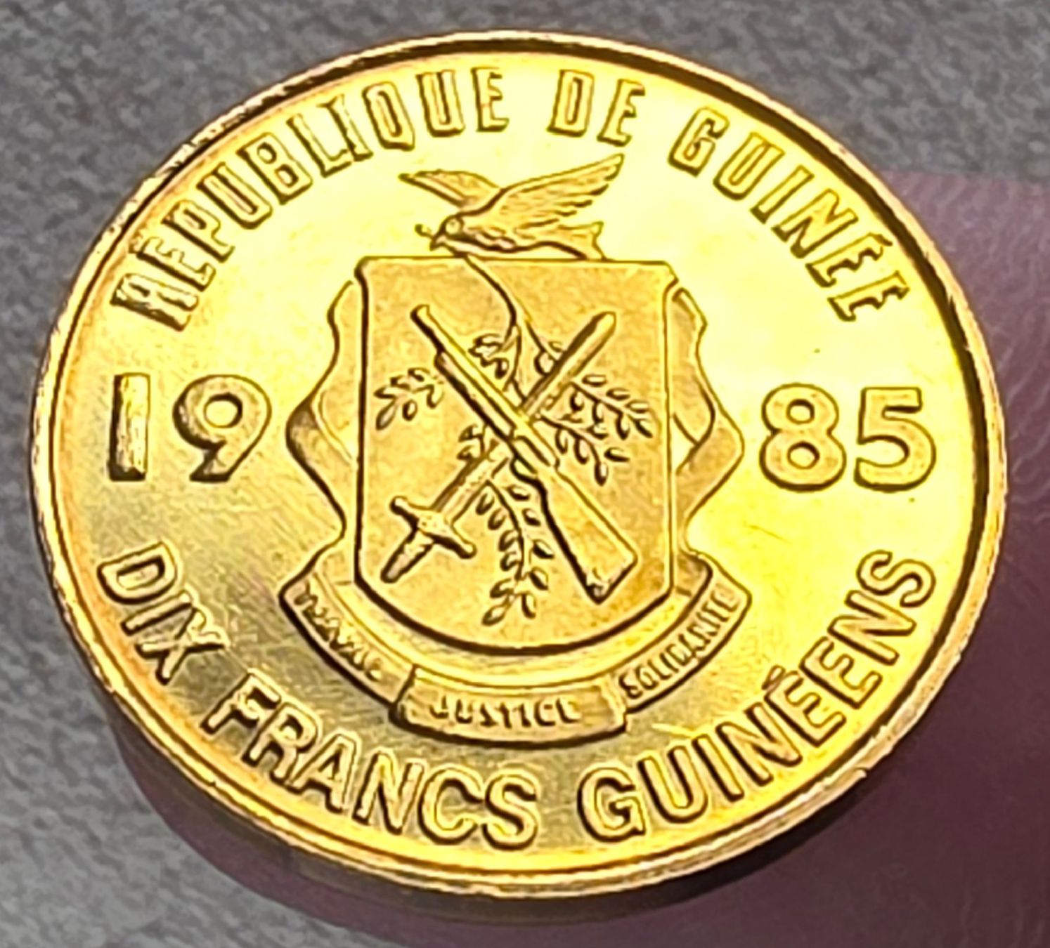 Tutti le monete: GUINEA 10 FRANCS 1985 UNZ. – Nuovo (secondo la descrizione) da winterthur venduto da CoinPassion 1