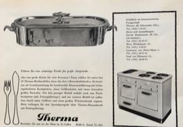 Vintage Reklame, Therma, Schwanden, 1955 (14 x 20 cm)