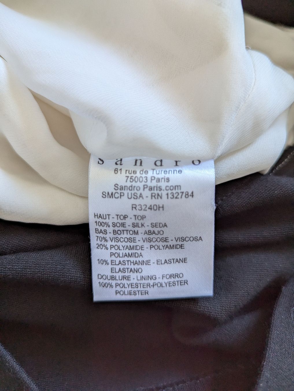 Sandro Vestiti: sublime robe en soie Sandro taille 1 – Nuovo (secondo la descrizione) da Montreux venduto da dem_gyt9 6