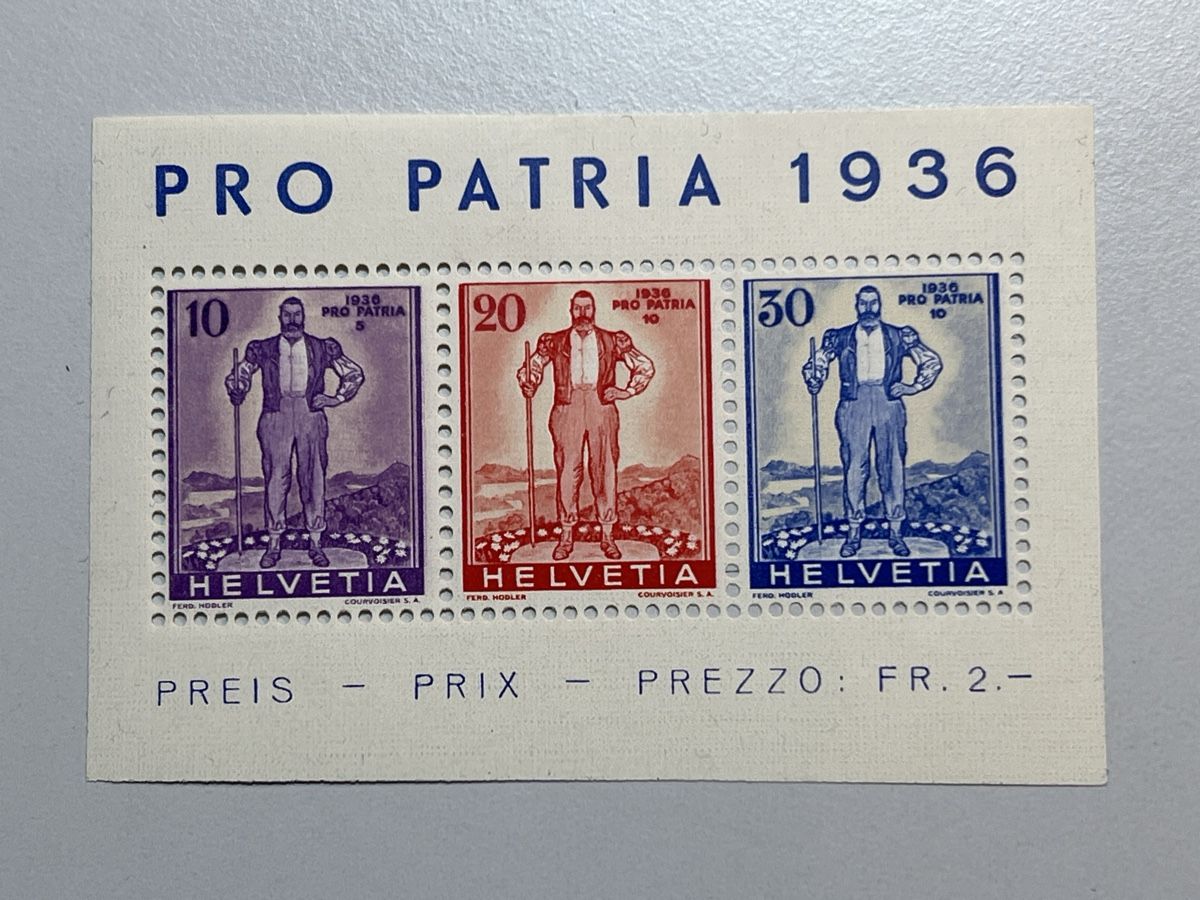 Tutti i francobolli: Pro Patria 1936, Postfrisch – Usato da Emmenbrücke venduto da Raro-Valioso 1