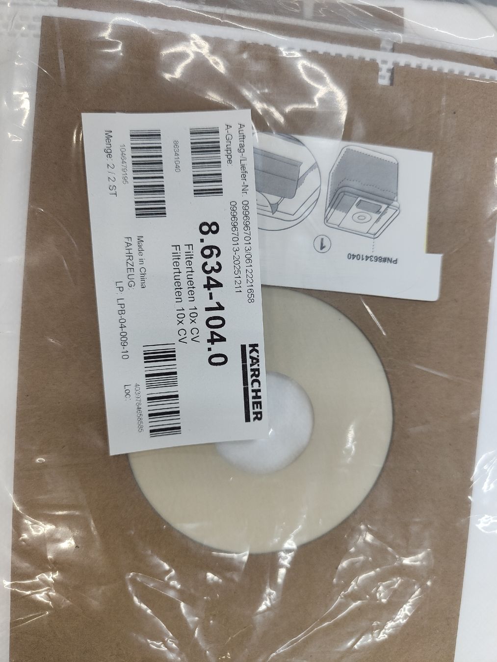 Kärcher Altro per la casa: Kärcher 10 Filtersäcke Neuware – Nuovo e nell'imballaggio originale da Ehrendingen venduto da Axe31 1
