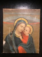 Gemälde 19ème 1800 peinture Vierge Enfant Jésus