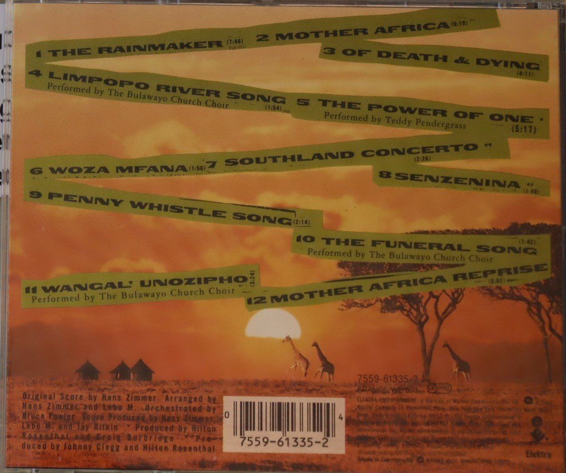 CD: THE  RAINMAKER  MOTHER AFRICA – Usato da Luzern venduto da CONTENTI 2