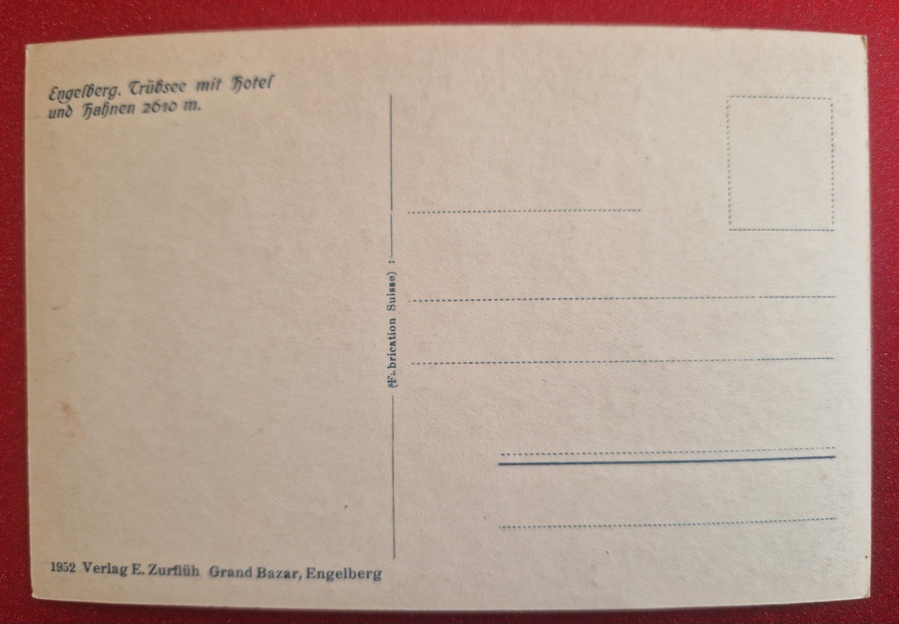 Cartoline postali: Engelberg Trübsee mit Hotel top – Nuovo (secondo la descrizione) da Melchnau venduto da Arthurius 1