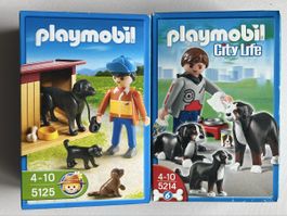 Playmobil Hunde Set 5125 & 5214 City Life, Neu & OVP