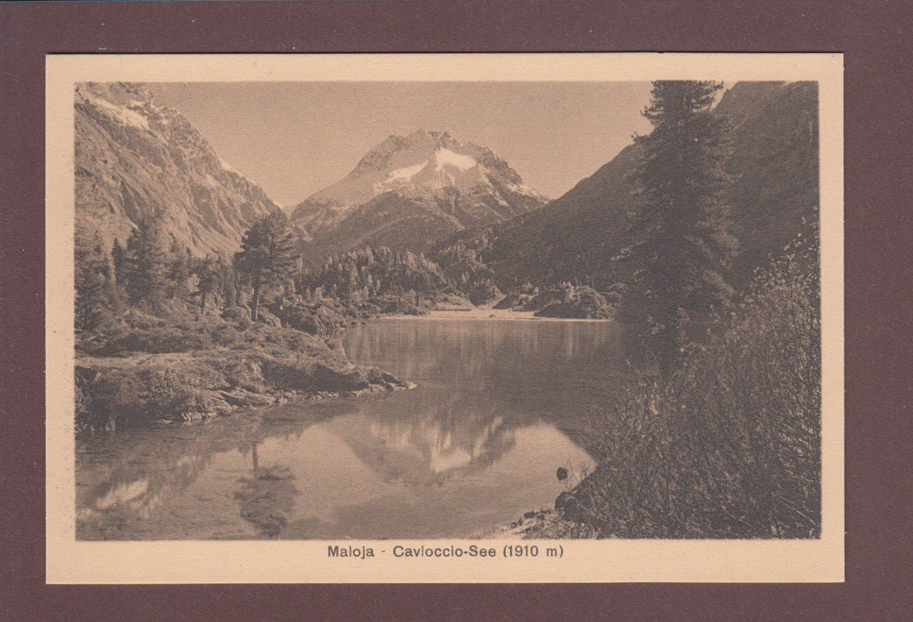 Cartoline postali: MALOJA - Cavloccio-See – Usato da Pully venduto da nicecards