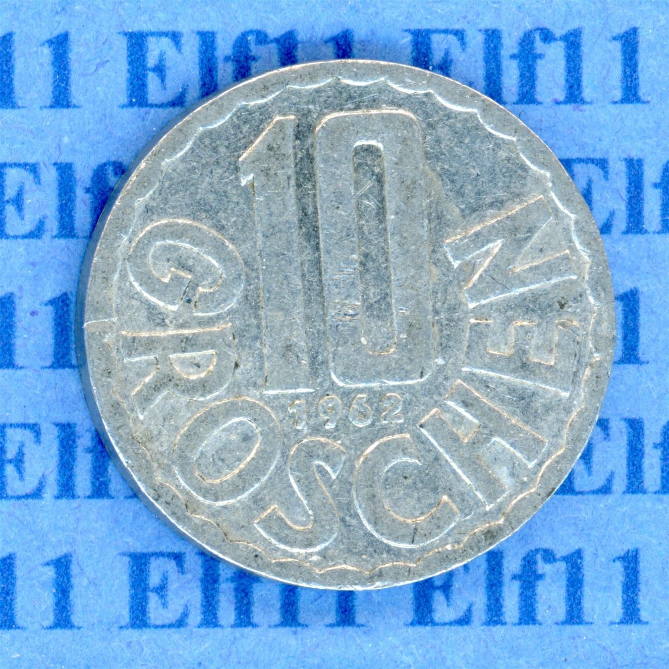 Tutti le monete: ATS___0.10 1962 ss 10 Groschen – Usato da Widnau venduto da Elf11