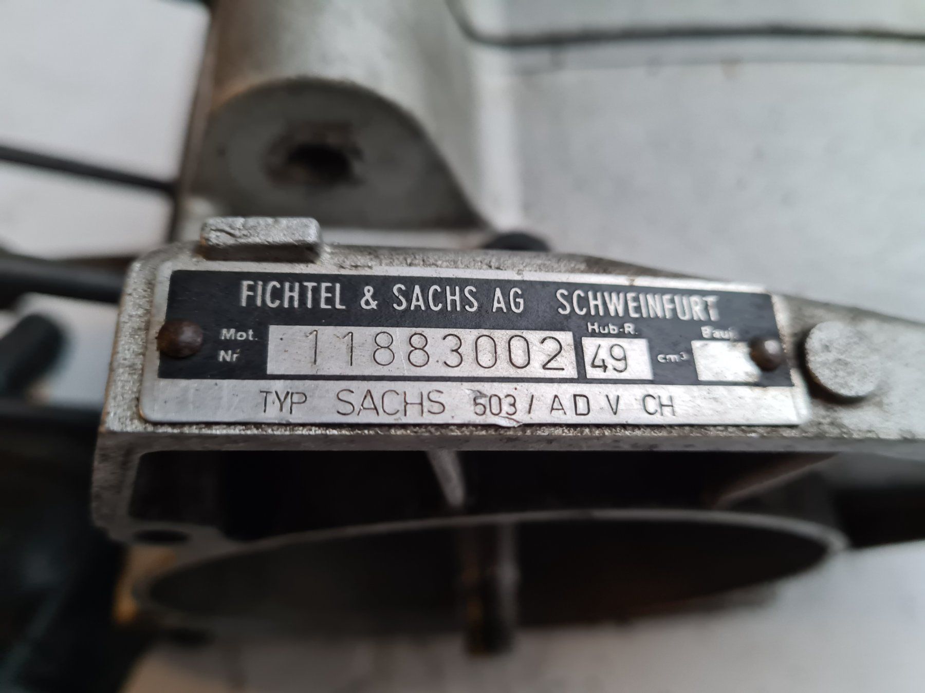 Sachs Mofas: Motor / Teile Sachs 503 ADV Breitwand – Gebraucht aus frümsen von  1