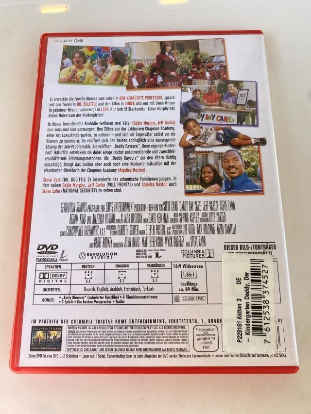 Tutti i DVDs: DVD Der Kindergarten Daddy mit Eddie Murphy etc. – Usato da Diessenhofen venduto da Albin00 2