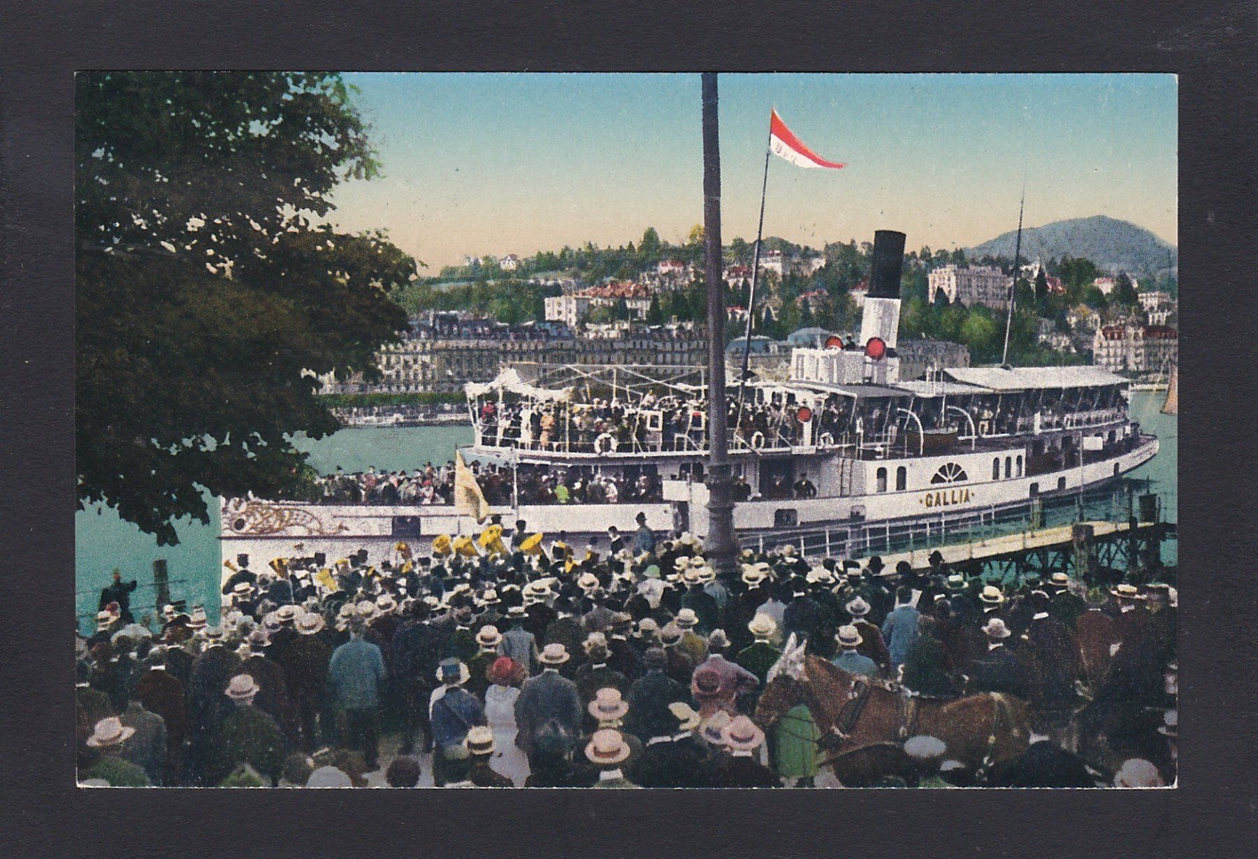 Cartoline postali: DAMPFSCHIFF "Gallia" Luzern – Usato da Reiden venduto da cinfis