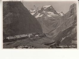Baumgartenalp mit Bahnstempel Linthal