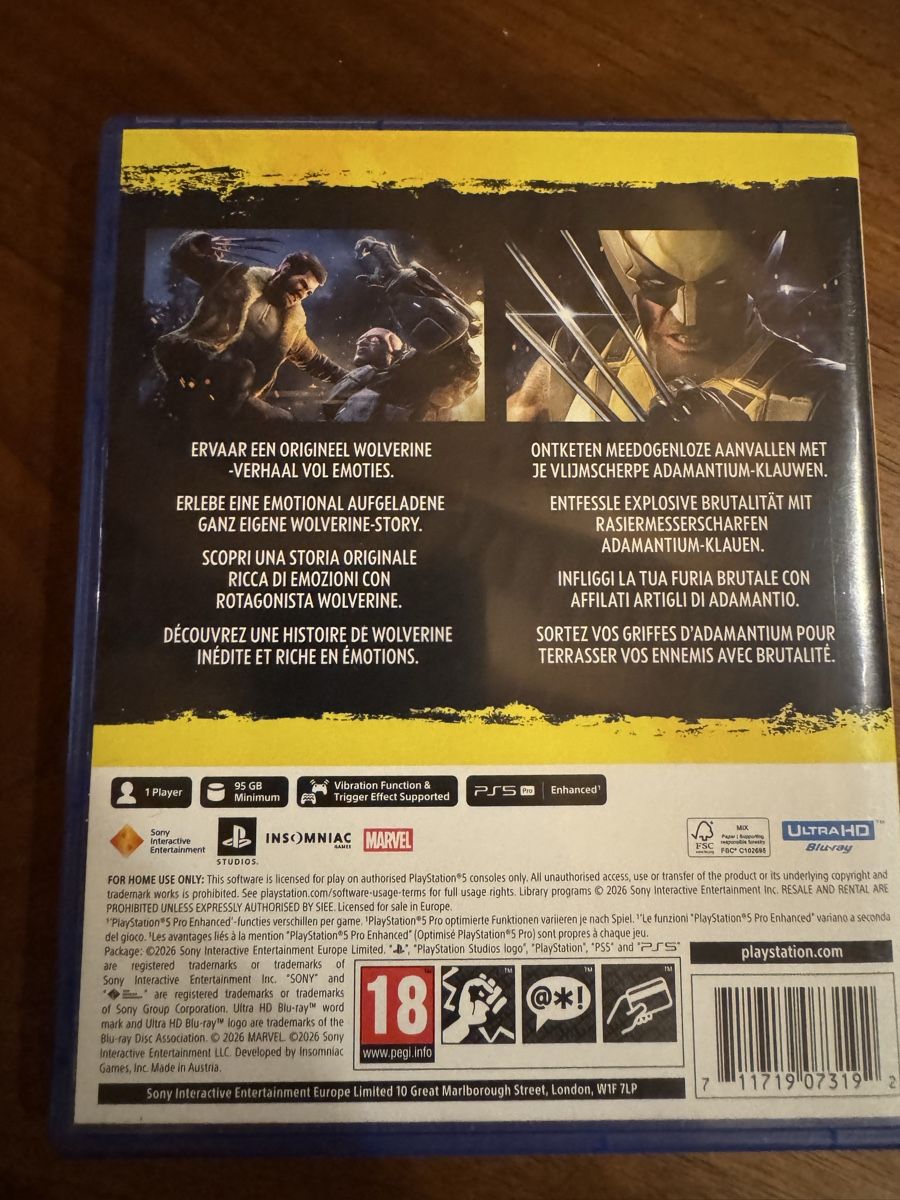 Sony Giochi: Jeu PS5 Wolverine – Nuovo (secondo la descrizione) da Bavois venduto da que_5wdd 1