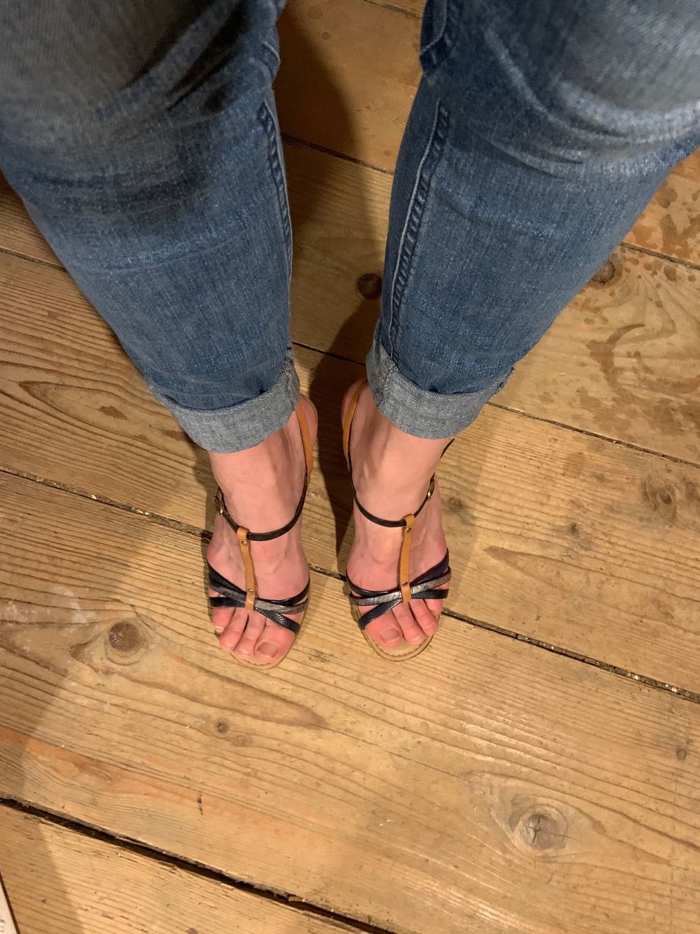 Damenschuhe: Leder Sandalen mit Keilabsatz, Grösse 39 – Gebraucht aus Wolfhalden von Bilgi90 1