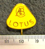 LOTUS AUTO LOGO VINTAGE GLASIERT OLDI