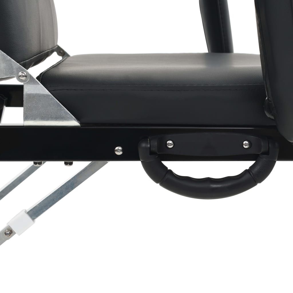 TecTake Kosmetik-& Massageliegen: Table de massage pliante noire similicuir – Neu und originalverpackt aus Delémont von Emi-98 4