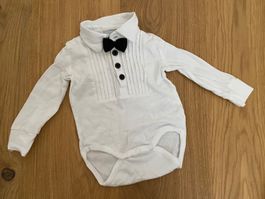 Festlicher Baby Body mit Fliege, Grösse 56/62 Top Zustand