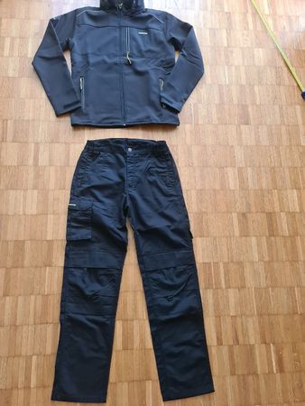 Stanley Arbeitskleidung Set schwarz Grösse L/52 Hose Jacke