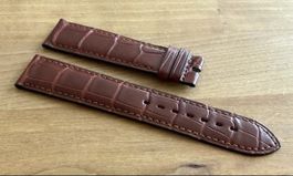 Original Vintage Eterna 20mm Krokodil Lederarmband NEU