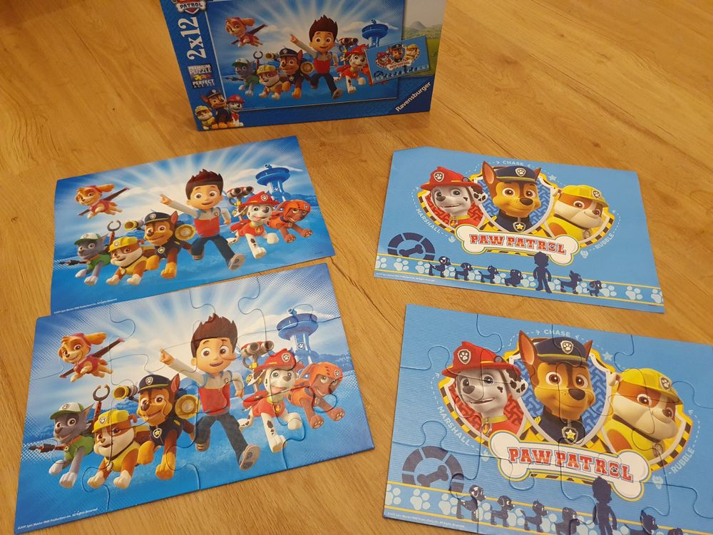 Ravensburger Paw Patrol B Puzzle 24 Pezzi Confezione da 2 per Bambini