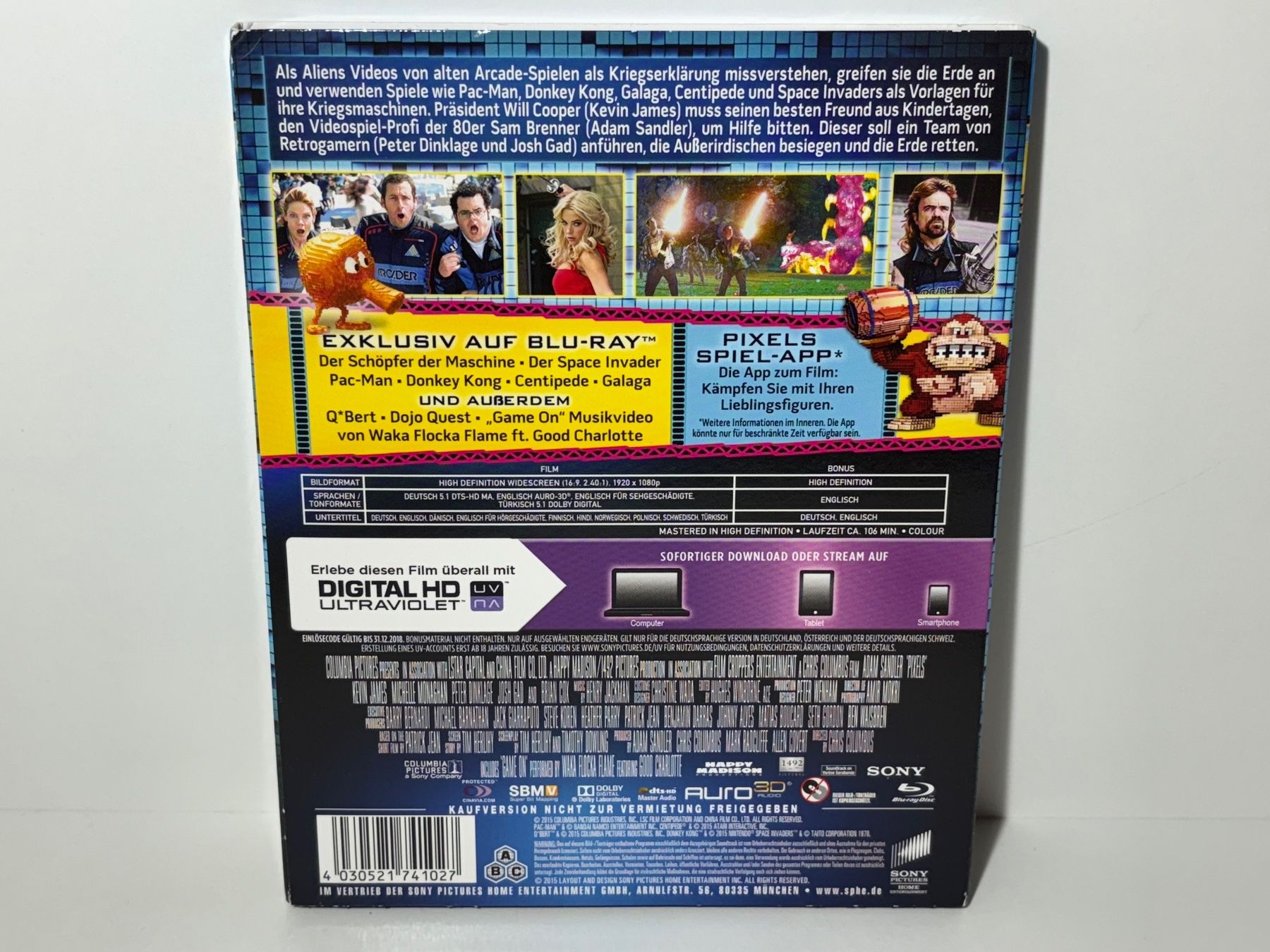 Alle DVDs: Pixels Blu Ray – Gebraucht aus Wilderswil von Sstriker 1