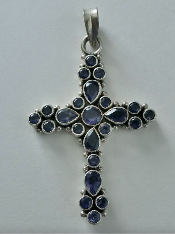 Kreuz Anhnger Silber Mit Steinen