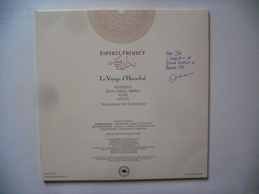 Dischi in vinile: ESPERTI PROJECT  -  LE VOYAGE D' HANNIBAL – Usato da Bex venduto da Giorgiob 1