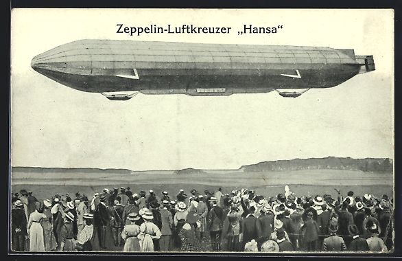 Foto & Poster: Zeppelin-Luftkreuzer LZ 13 Hansa über e – Usato da Berlin venduto da bartko-reher