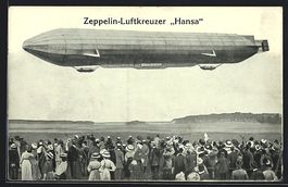 Zeppelin-Luftkreuzer LZ 13 Hansa über e