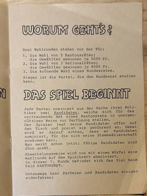 Jeux: Wahlspiel – D'occasion à Basel par sin_5npn 3