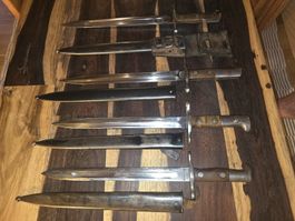lot de 4 baïonnettes pour mousqueton 11/31