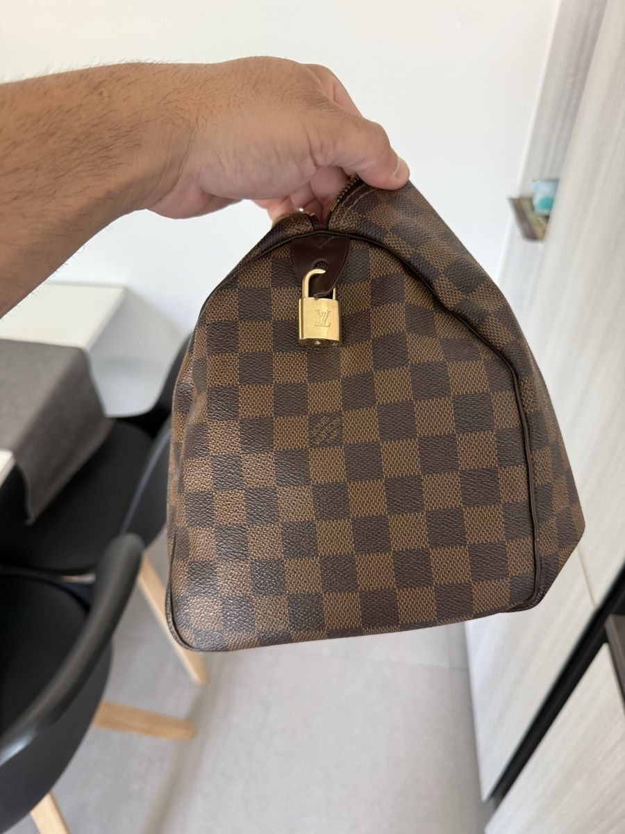 Louis Vuitton Borse da donna: Borsa Louis Vuitton Speedy 30 Damier Ebene – Usato da Pregassona venduto da Texi10 2
