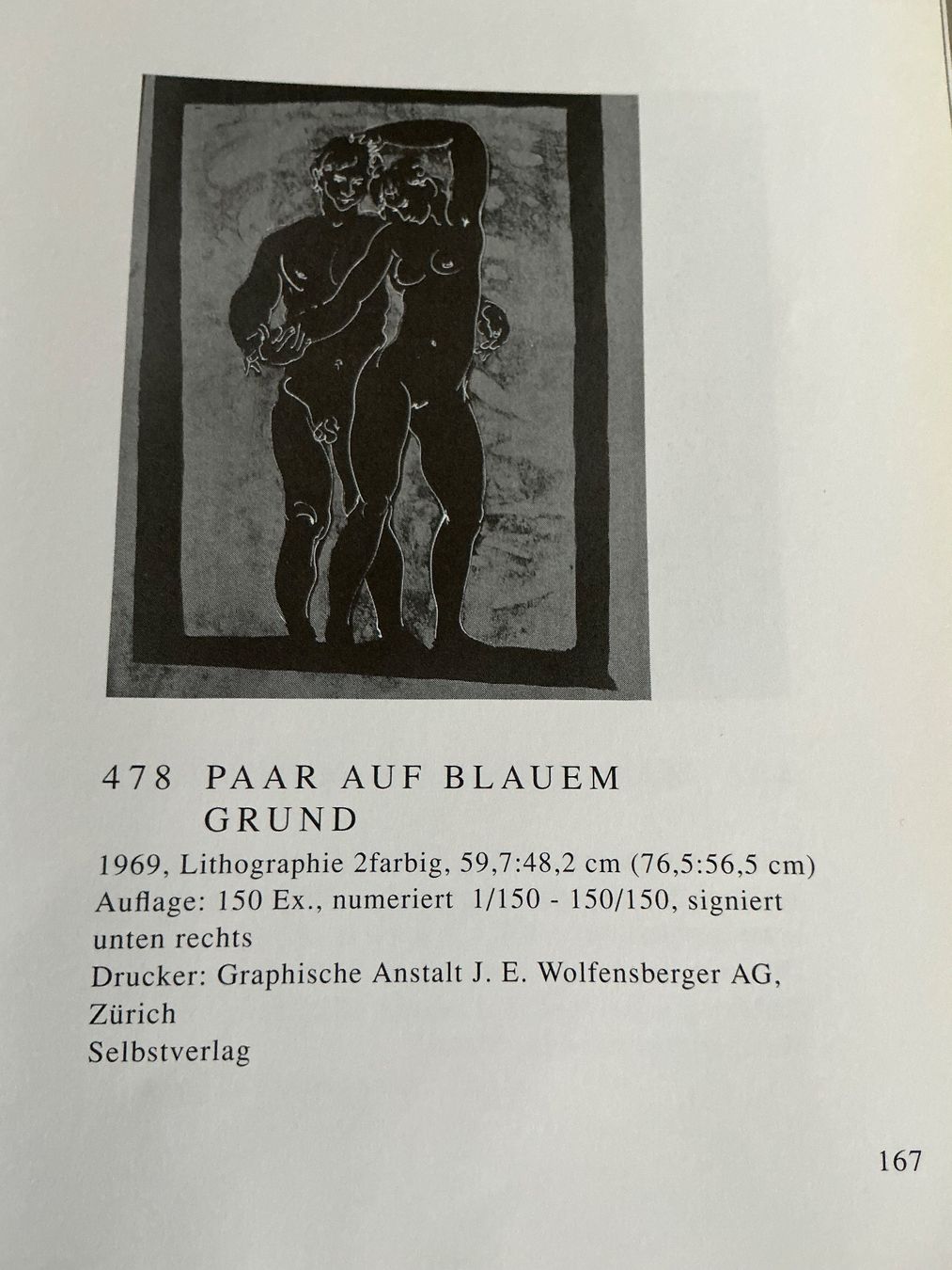 Grafiken & Lithographien: Hans Erni - Lithographie – Gebraucht aus Pieterlen von LM1446 4