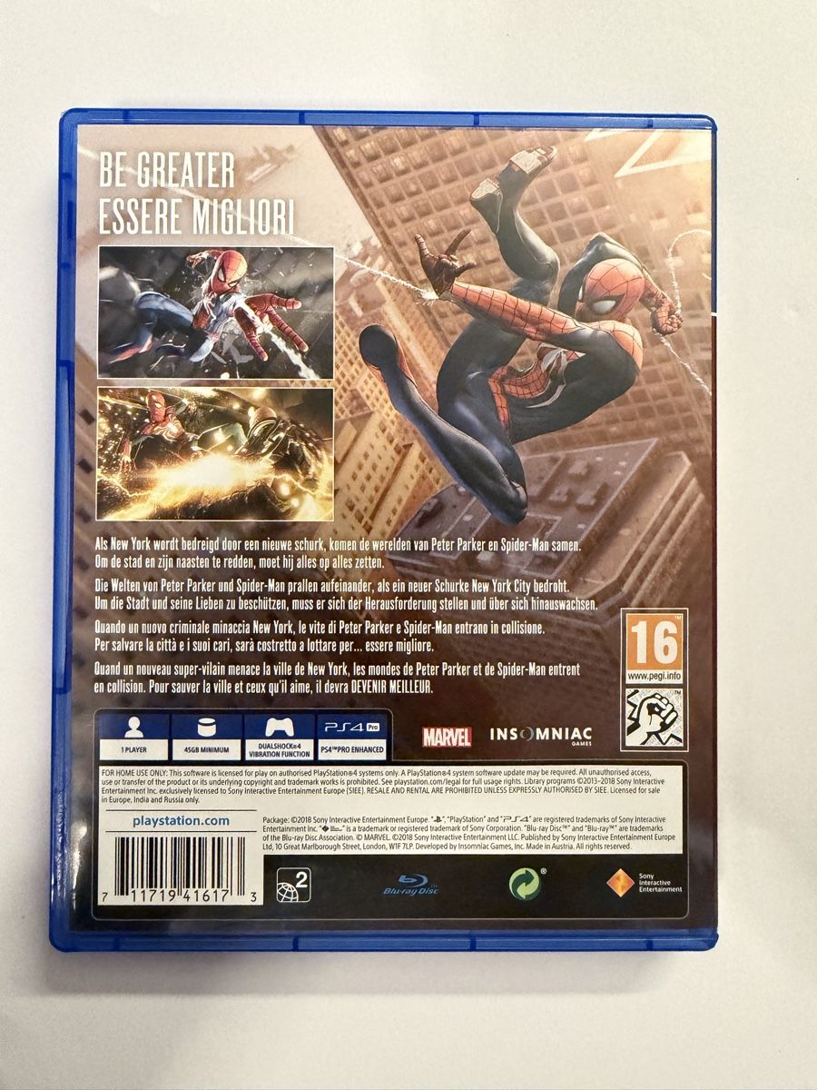 Sony Jeux: Marvel’s Spiderman Ps4 Game – D'occasion à Hendschiken par Jamie2006 1