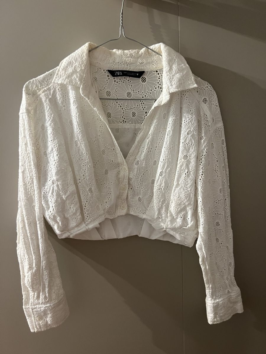 Zara Camicette: Damen Bluse Weiss Zara – Usato da Zürich venduto da R1908